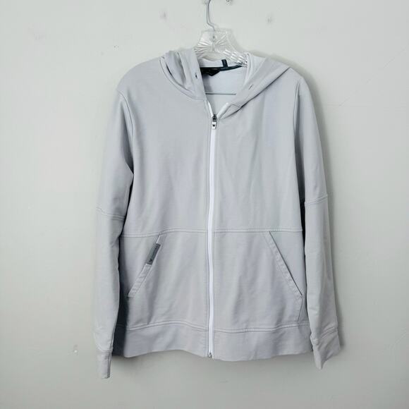 Vortex Gray Full Zip Hoodie Mens Size L - Picture 1 of 8